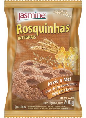 AVEIA E MEL.png - Rosquinhas Integrais Aveia e MelRICO EM FIBRAS E FERRO;LIVRE DE GORDURA TRANS;FONTE PROTEÍNAS E MAGNÉSIO;Ingredientes: Farinha de trigo integral, farinha de trigo fortificada com ferro e ácido fólico, açúcar mascavo, óleos vegetais (milho e girassol), melado de cana, aveia em flocos, fécula de mandioca, mel, maltodextrina, sal, agentes de crescimento (fosfato monocálcico, bicarbonato de sódio, bicarbonato de amônio), estabilizante natural lecitina de soja e aromas.CONTÉM GLÚTEN.Disponível na versão: 200g.